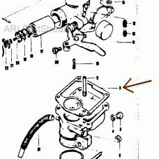 Suzuki T125R T125II Stinger Float chamber gasket [MD18 Downdraft carbs]